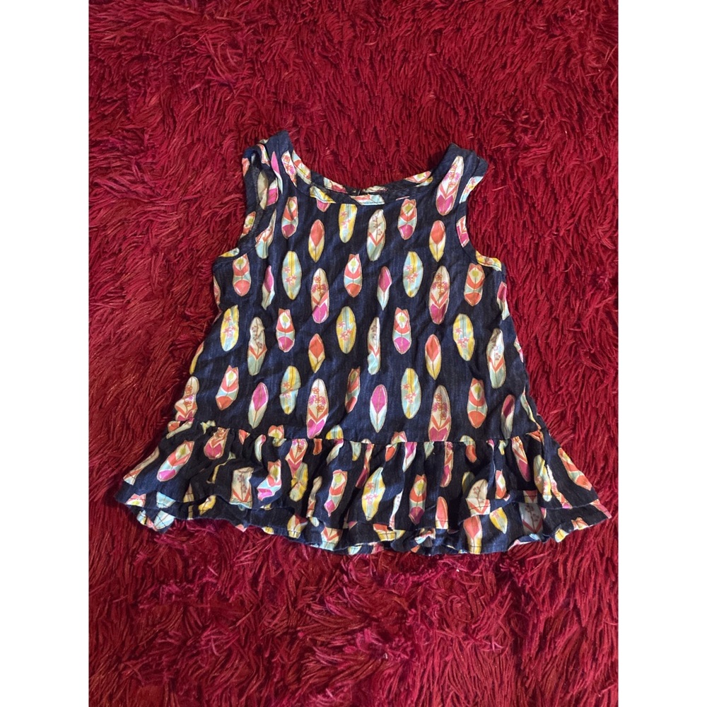 🎉 5 for $20 🎉 Navy blue feathers tank